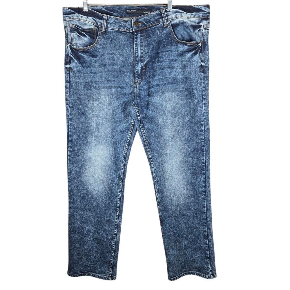 Rocawear Jeans Mens 44x34 Classic Fit Straight Leg Embroidered Pockets Denim Y2K
